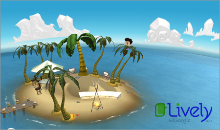Fellowship Island on Googles Lively Virtual World