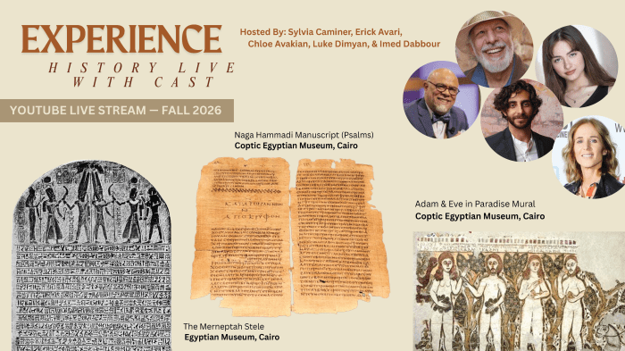 Experience History LIVE Stream with The Solomon Saga Cast. 