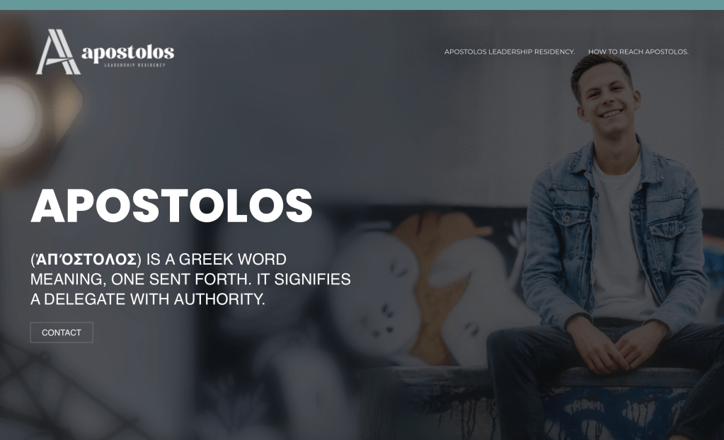 Apostolos Leadership Residency, branding, logo, identity fresh